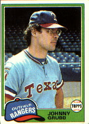 1981 Topps Baseball Cards      545     Johnny Grubb